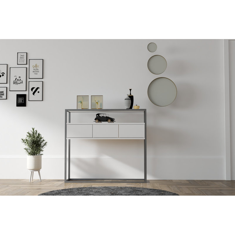 Hastings 90cm Console Table, White