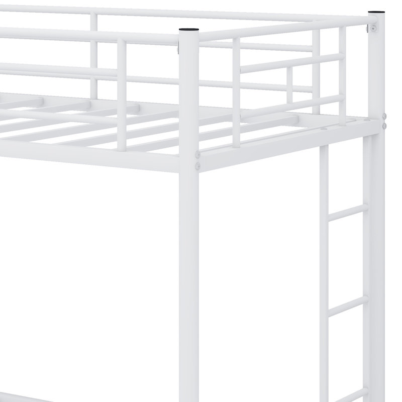 Lit superposé gain de place avec lit gigogne pour plus de flexibilité au coucher, Blanc