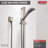 Dryden Single-Spray Slide Bar Hand Held Shower with Hose, Handheld Shower Head-13980406