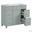 Meuble-lavabo de 91 cm avec lavabo en céramique-534315919