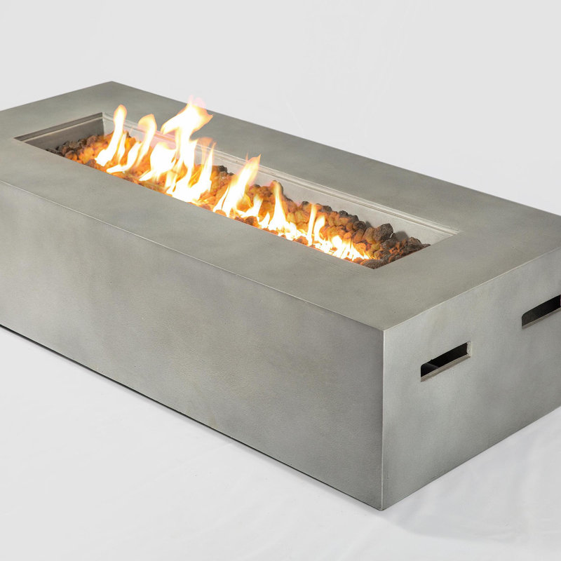 Concrete Propane Outdoor Fire Pit Table