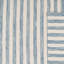 Tapis rayé bleu / ivoire en laine tissé à la main et à plat Emek-1552491497