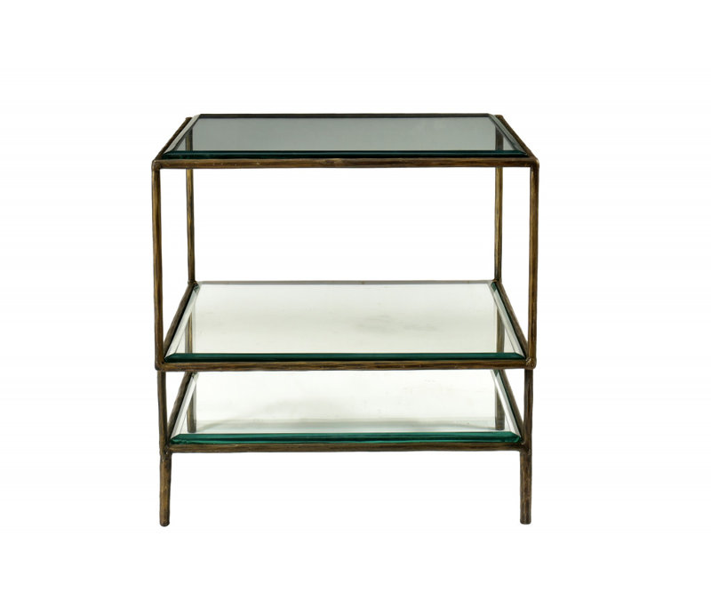 Glass Top End Table