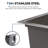 33"L × 19"W Workstation Undermount Stainless Steel Kitchen Sink with Accessories-122286268