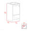 Meuble-lavabo de salle de bain, armoire à une porte, deux tablettes - gris clair