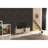 Denver Mid Century Modern Tv Stand 2 Door Cabinets 1 Glass Shelf 66 Inch Tv Unit-907580424