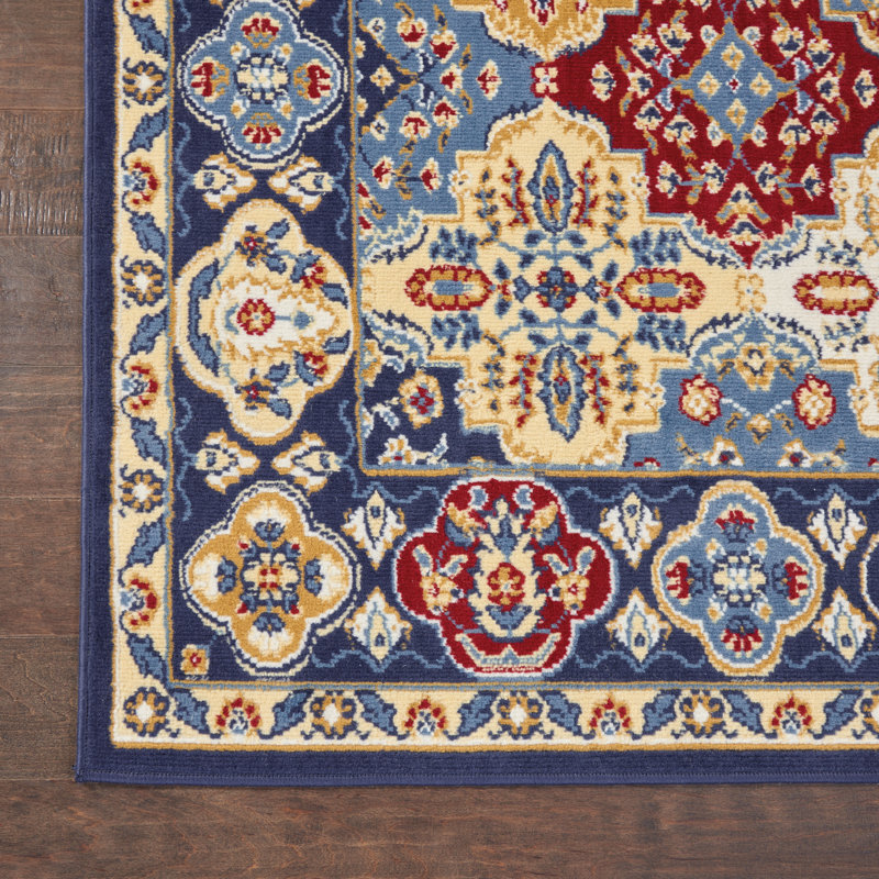 Tapis brun / bleu Chattahoochee, Rectangle 8 pi 6 po x 12 pi