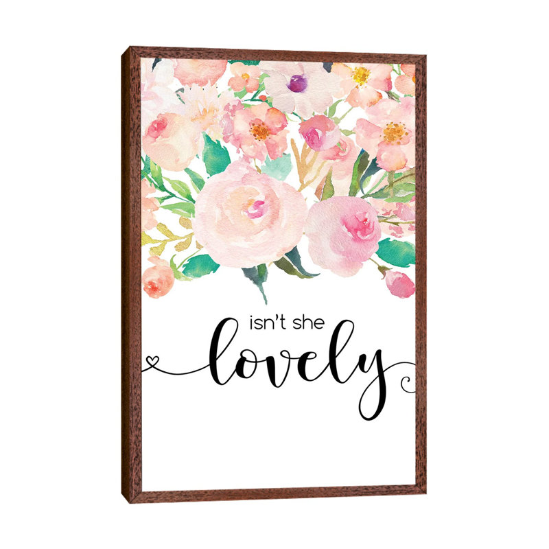 Isn't She Lovely - Painting on Canvas, 101.6cm H x 66.04cm W x 3.81cm D, Classic Brown Wood Framed