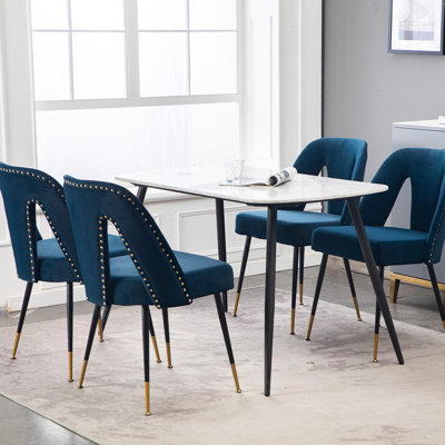 Chantia 18.9'' H Velvet Upholstered Side Chair