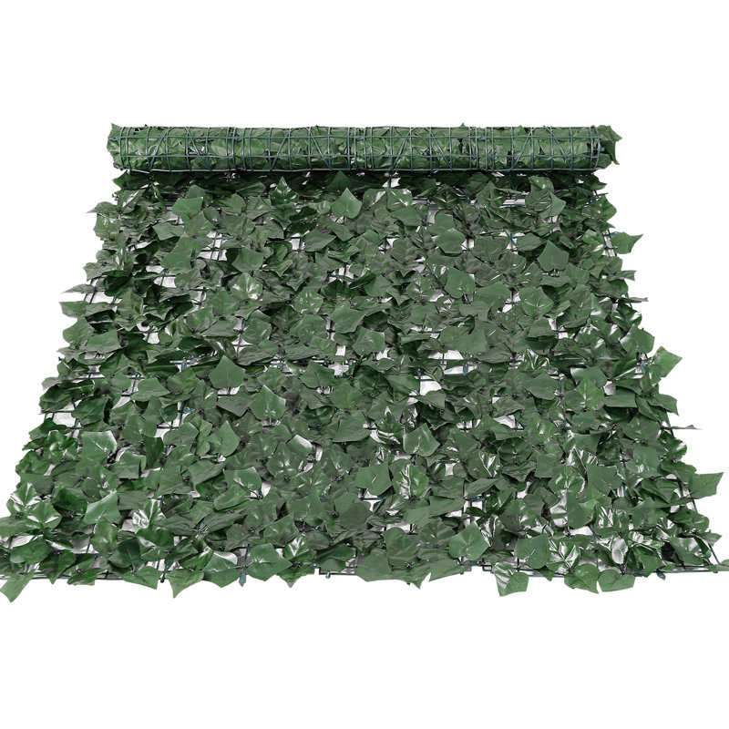 Écran artificiel en lierre de 39 po x 98 po - Blocs de matériaux pour des vues indésirables pour le balcon et la cour