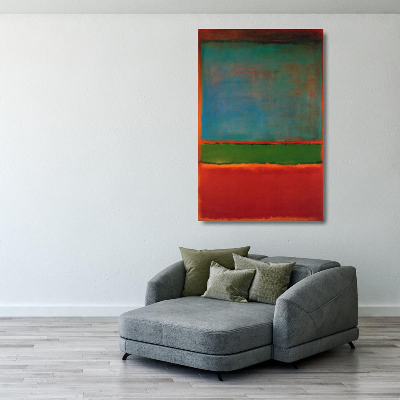 Violet, vert et rouge 1951, H 40 po x l 26 po