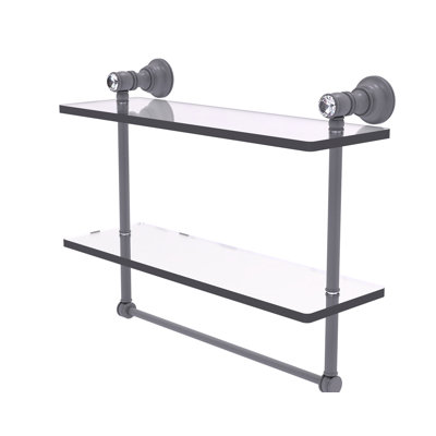 Freyja 2 Piece Glass Accent Shelf