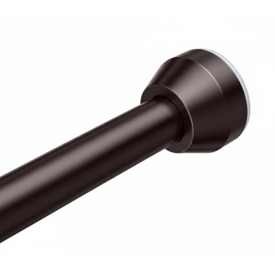 Adjustable Tension Shower Curtain Rod 32-79 Inch, Anti-Slip Rust-Proof No Drilling for Bathroom