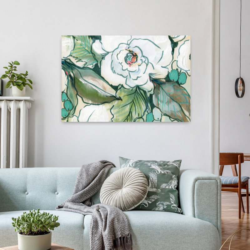 Art floral contemporain Sage Garden, H 36 po x l 24 po