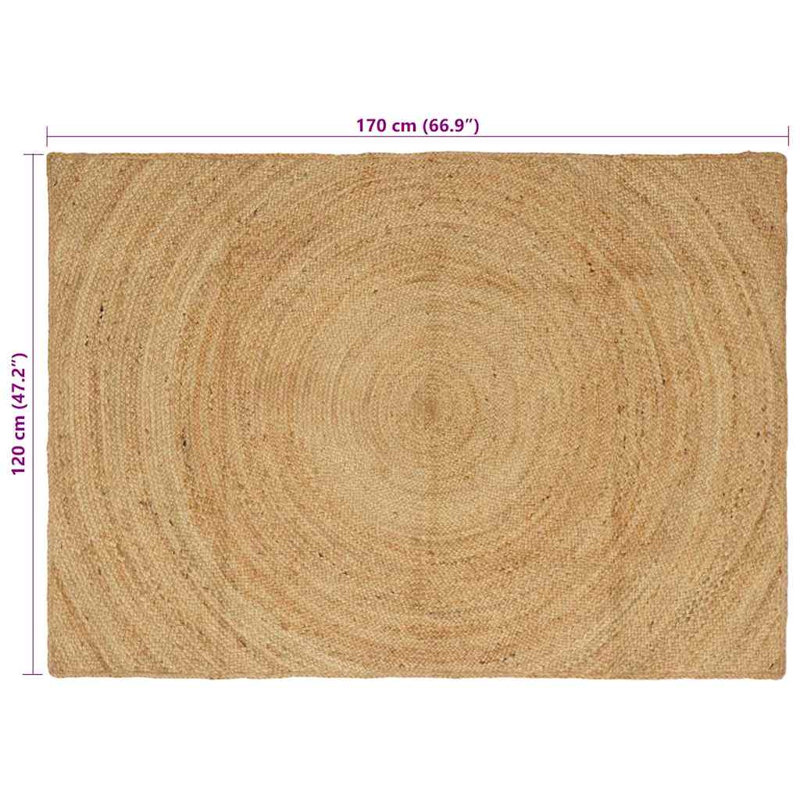Solid Colour Standard Area Rug, Rectangle 120 x 170 cm