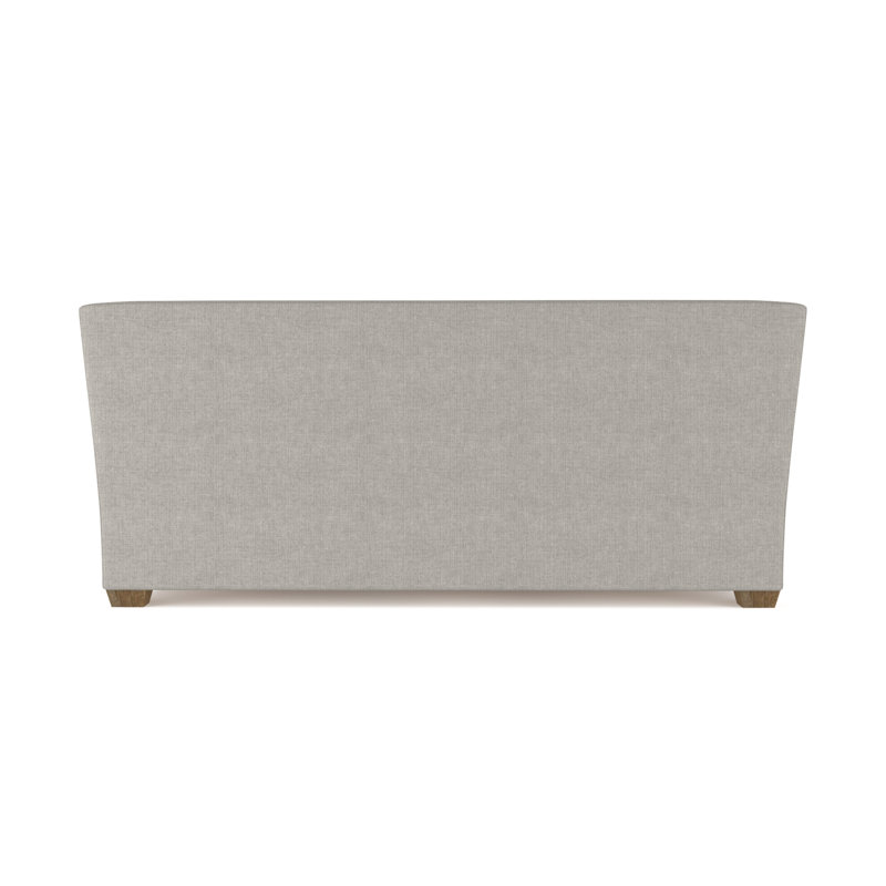 Rivington Flare Square Track-Arm Loveseat, Box Weave Linen Silver Streak, Weathered, 31" H x 72" W x 37" D