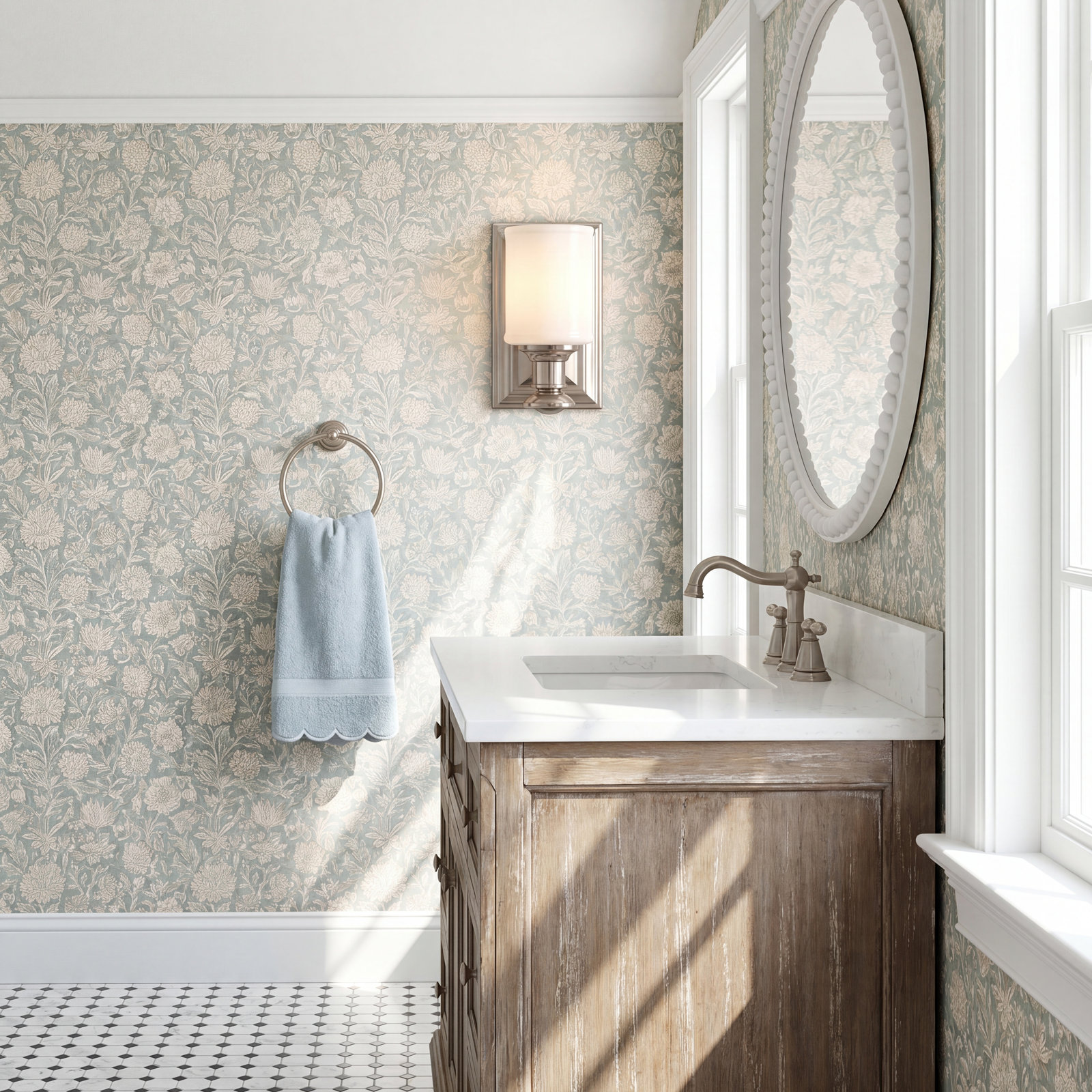 Everlee Single Light Dimmable Bath Sconce, Brushed Nickel