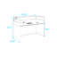 Bureau rectangulaire pour 1 personne