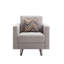 Fauteuil en tissu capitonné Victoria