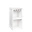 Armoire à vin blanc avec tablettes pour organiser votre bureau