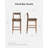 Solid Wood Counter Stool With Footrest-600126476-600155709