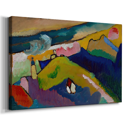 Murnau Landscape (Landscape near Murnau)-Wassily Kandinsky-Gallery Wrapped Canvas-c. 1909