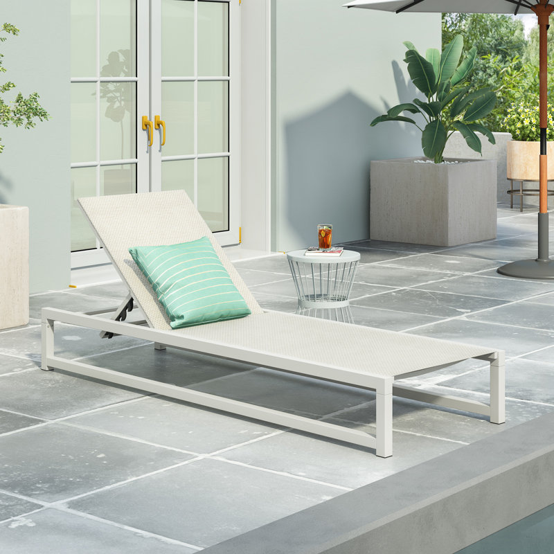 Venice Chaise Lounge, White