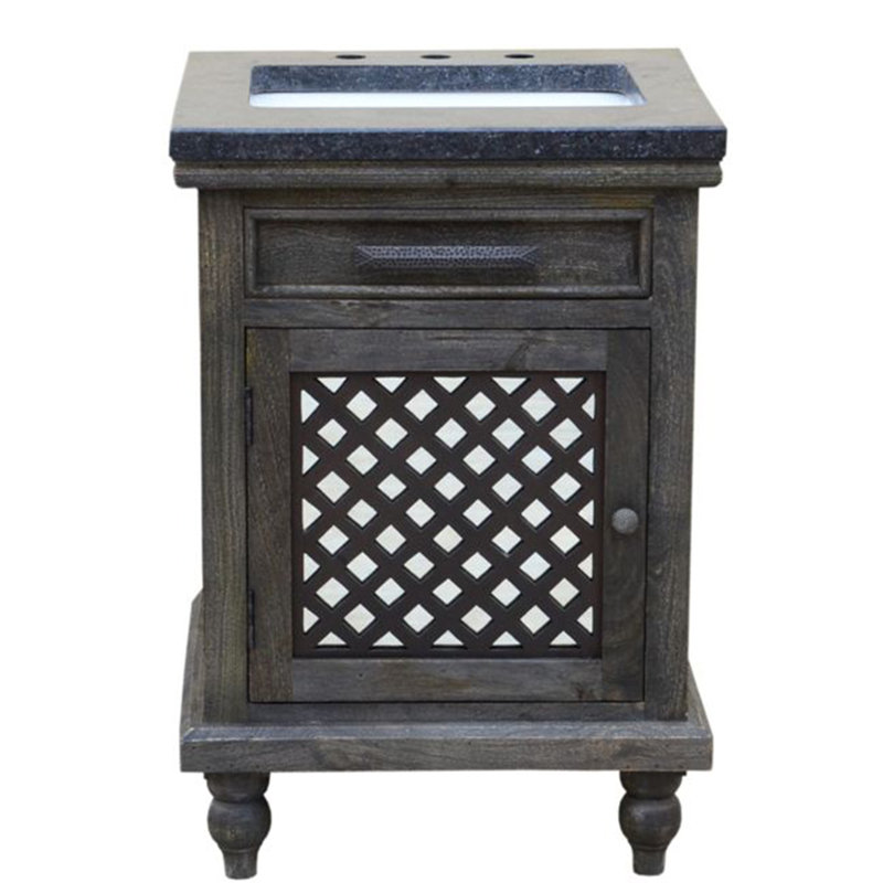 Ensemble de meuble-lavabo simple 23 po Eugune, Gris