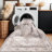 Washable Hallway Runner Rugs 4x10: Soft Ultra Thin Low Pile Carpet Machine Washable Indoor Lightweight Rug Runner Anti Slip Backing Rugs for Living Room Bedroom Kitchen 4'x10' Beige-792999204