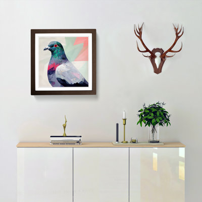 Pigeon Suprematism No.1 - Framed Print
