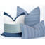 Indigo/Gray Pillow Cover & Insert