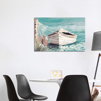 Canoe 1 Piece Wrapped Canvas Wall Art