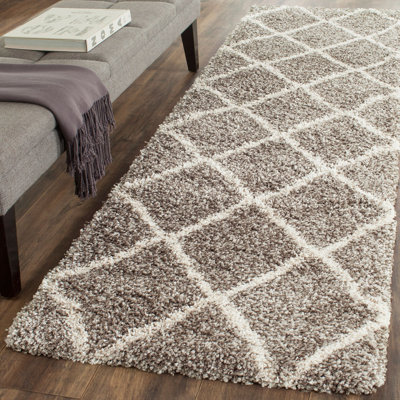 Girault Geometric Looped / Hooked Area Rug