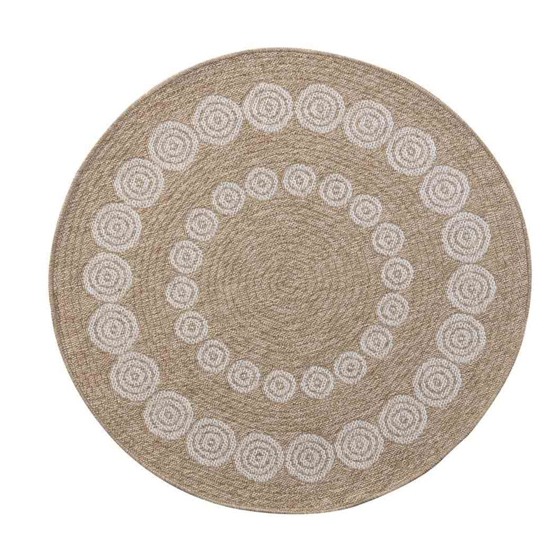 Whalan Geometric Area Rug, Round 120cm