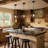 Rustic Style Antler Pendant Light, Globe Design, E26 Base, Brown Finish, Ideal For Kitchen & Dining Room