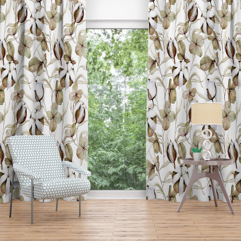 Ahriah Room Darkening Curtain Pair, 20" W x 52" L