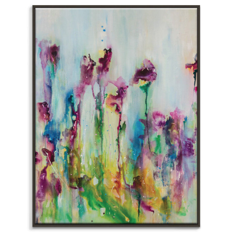 Deborah Brenner - Painting on Canvas, 102cm H x 76cm W, Black Floater Frame