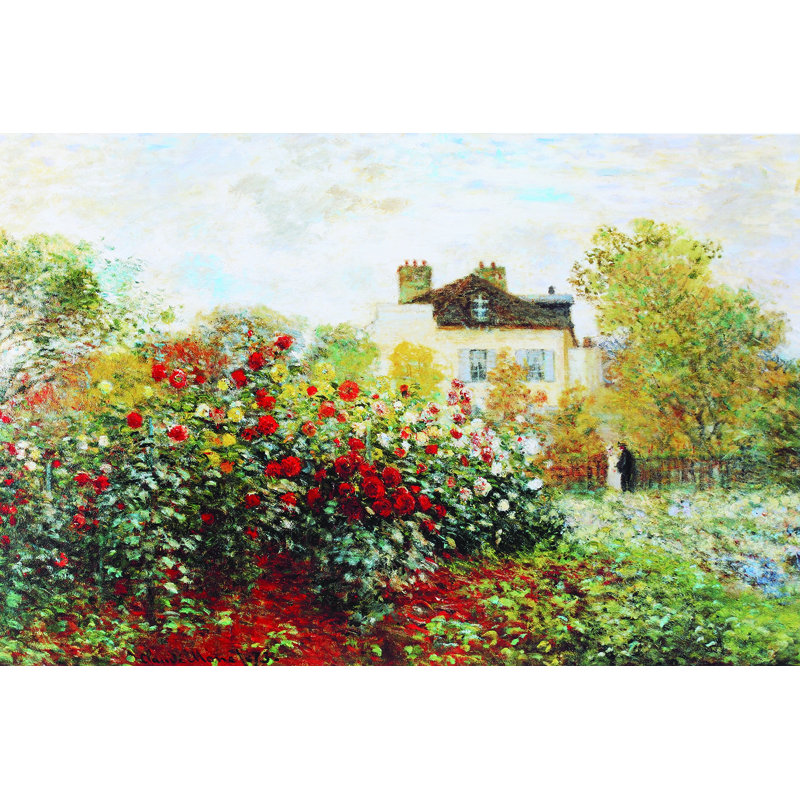 " Garden " by Claude Monet, 32" H x 48" W x 1.5" D