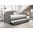 Bertie Upholstered Faux Leather Daybed with Trundle Bed
