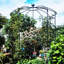 Pavillon de jardin Black Garden Arch, 81,3 po X 114,2 po, métal, abrasif