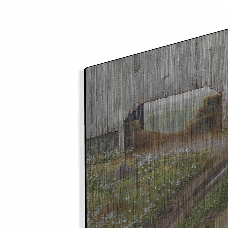 «The Old Flatbed» par Pam Britton, art mural en métal, H 12 po x l 16 po