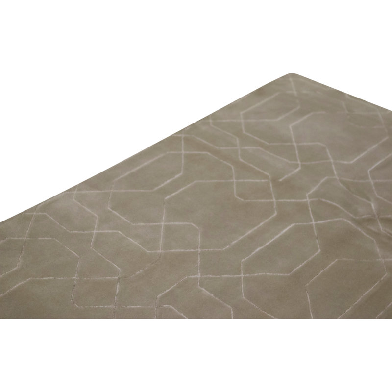 Tapis vert noué à la main de haute qualité