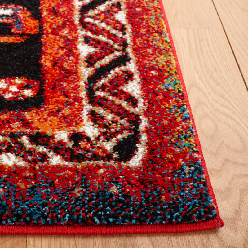 Vintage Hamadan Performance Oriental Rug, Round 6'7"
