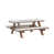 White Top/Antique Mahogany Base selected
