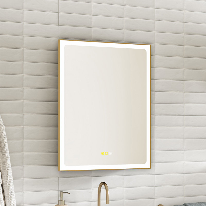 Armoire à pharmacie encastrée / à fixation en surface avec miroir, désembueur, gradateur, prises USB et éclairage intérieur Maximes