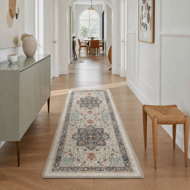 Tapis rond lavable à la machine Roehit, Rond 5 pi