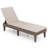 2PCS Patio Lounge Chair Recliner Chair w/ 3-Position Adjustable Backrest & Cushion Brown & White-1332632046-1332631827
