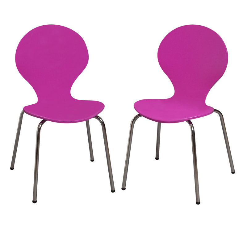Chaise de bureau Milperra, pour enfants, Mauve