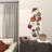 Metal Embossed Plate Home Wall Decor with Scroll Frame
