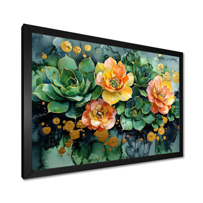 Albury Spring Symphony Garden Of Echeveria Elegans Succulent II - Succulent Canvas Art